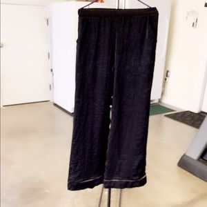 Wide leg silky pants